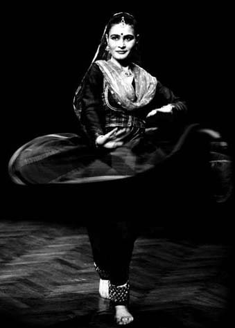 The Kathak Dancer Ioanna Srinivasan at a performance